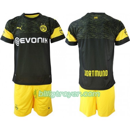 Billige Fotballdrakter Borussia Dortmund Barn Bortedraktsett 2018/19 Kortermet